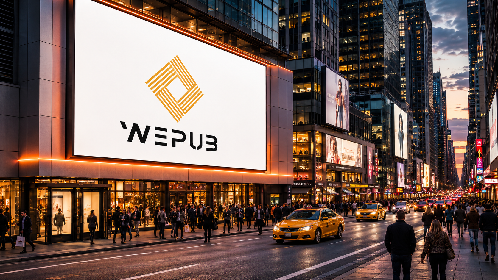 Publicidade exterior WEPUB em ambiente urbano